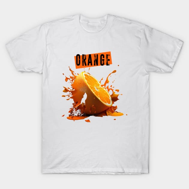 Smashed Orange: A Burst of Empty Rhetoric T-Shirt by Puff Sumo